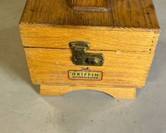 Vintage shoeshine box