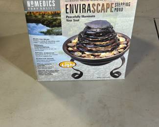 Relaxing, stepping pond