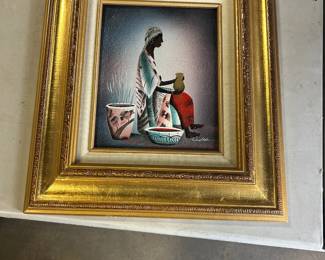 Signed African painting