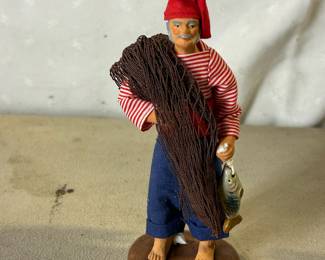 Sleepy fishermanfigurine
