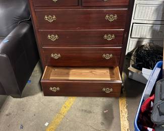 Mahogany tall dresser