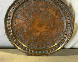 Brass copper display tray