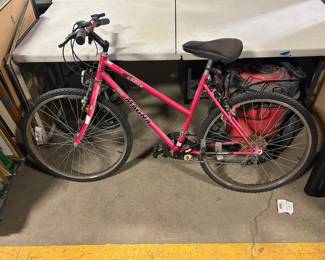 Ladies, pink bike