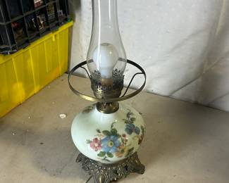 Vintage hurricane lamp