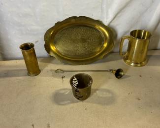 Brass servingware