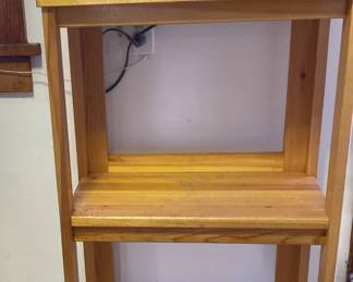 West Bend Microwave And Wood Shelf