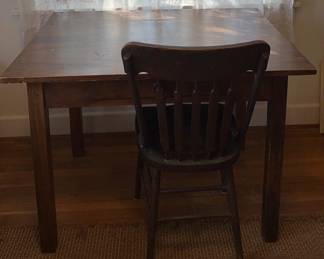 Wooden Writing Desk W Chair