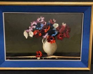 Paint On Canvas Still Life By M.W. Higgins