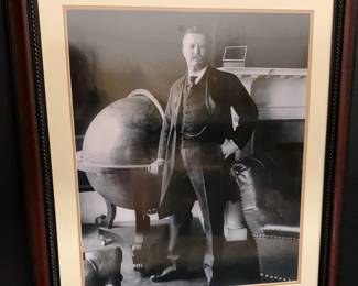 Framed Portrait Of Teddy Roosevelt 