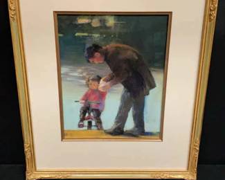 Framed Print Of Adult And Child