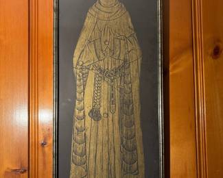  04 Medieval Priest Brass Rubbing