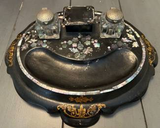 Mother of pearl writing stand