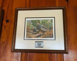 MIKE STIDHAM 1993 TEXAS QUAIL STAMP 161/2000