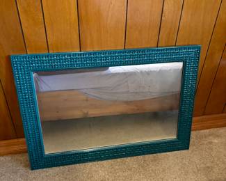 DECORATIVE WEAVE LOOK MIRROR
