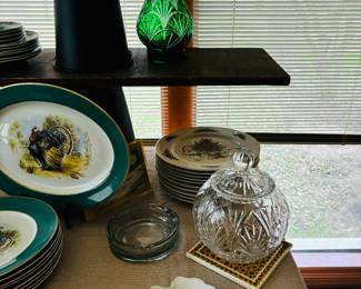 OFNAH CRYSTAL CUT GLASS SHADE FOR LAMP