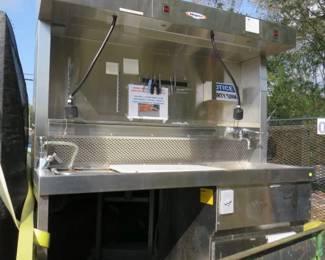 Mopec MB 400 stainless steel ventilated work station with sink