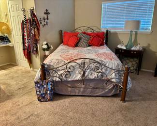 Premium Plush Hampton & Rhodes, queen mattress, boxsprings and bedframe:  #380.00 (lines sold seperately.