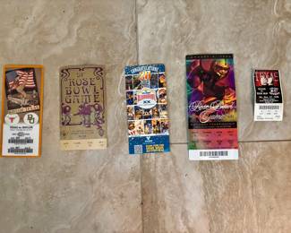 Vtg. Rose Bowl & Alamo Bowl tickets:  $4.00 - $100.00