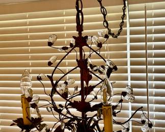 Chandelier light fixture:  $48.00