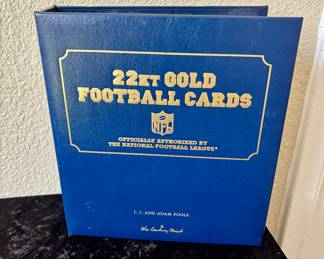 NFL football cards by Danbury Mint:  $120.00