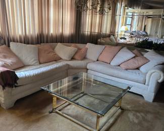 Sectional Sofa $125, Cocktail Table $125