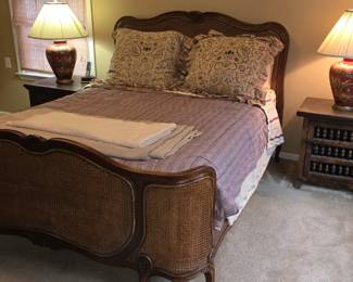 Full Size French Cane Bed Frame