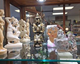 head vase and other sculptures