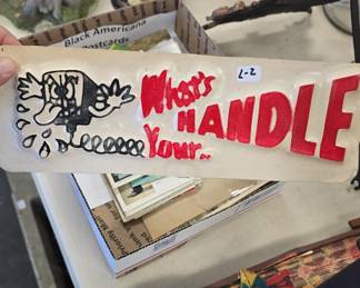vintage cb radio sign
