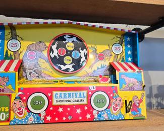 vintage tin toy Carnivale game