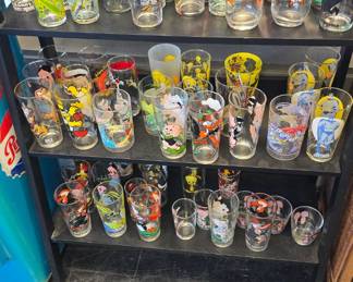 vintage character glasses