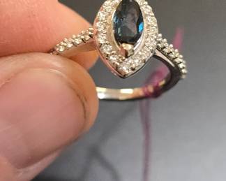 14k sapphire and diamond ring comes with appraisal