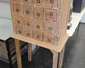 large apothecary cabinet