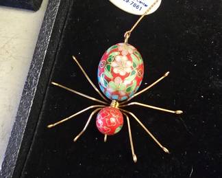 cloisonne spider ornament