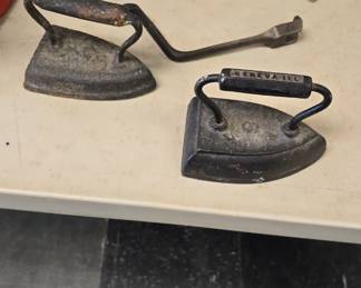sad irons and spoons