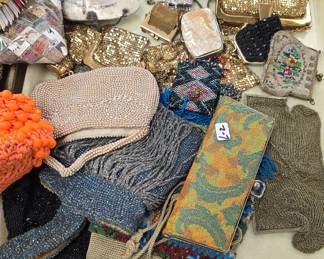 vintage micro beaded purses and more