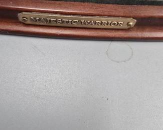 Majestic warrior bronze deer Danbury mint