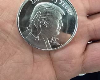 Donald J Trump 1oz silver rounds 10 available maybe more!!