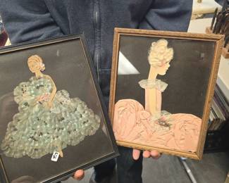 vintage framed women in dresses