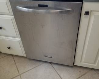 KitchenAid dishwasher with stainless steel interior