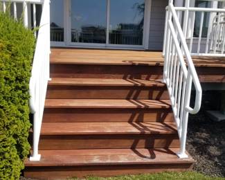Mahogany decking
