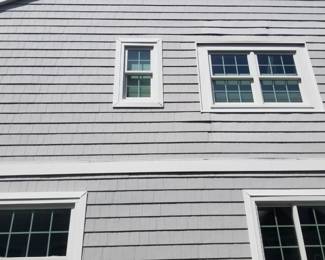 Cedar Impressions siding - gray