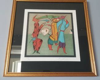 Mikhail Chemiakin artist signed & numbered lithograph