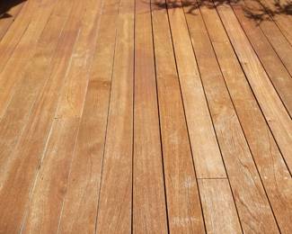 Mahogany decking
