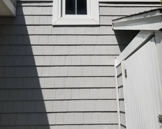 Cedar Impressions siding - gray