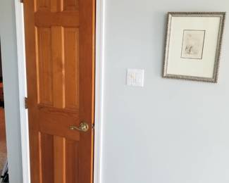 6-panel solid wood interior doors throughout