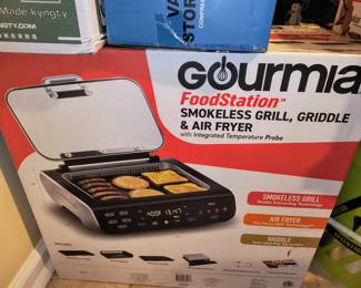 New smokeless grill, griddle and air fryer