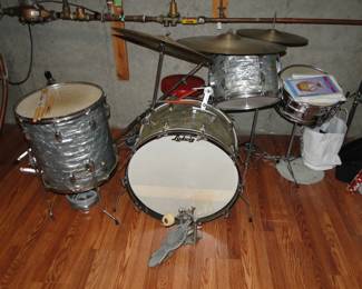 Vintage Ludwig Pearlized Drum Set