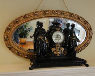 Antique Oval Mirror