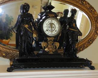 Antique Ansonia Music and Poetry Mantel Clock