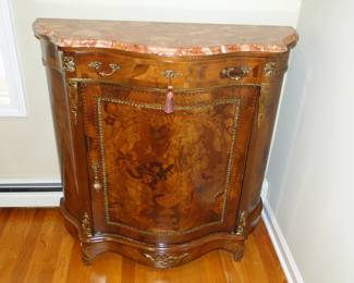 Marble Top Bombay style cabinet